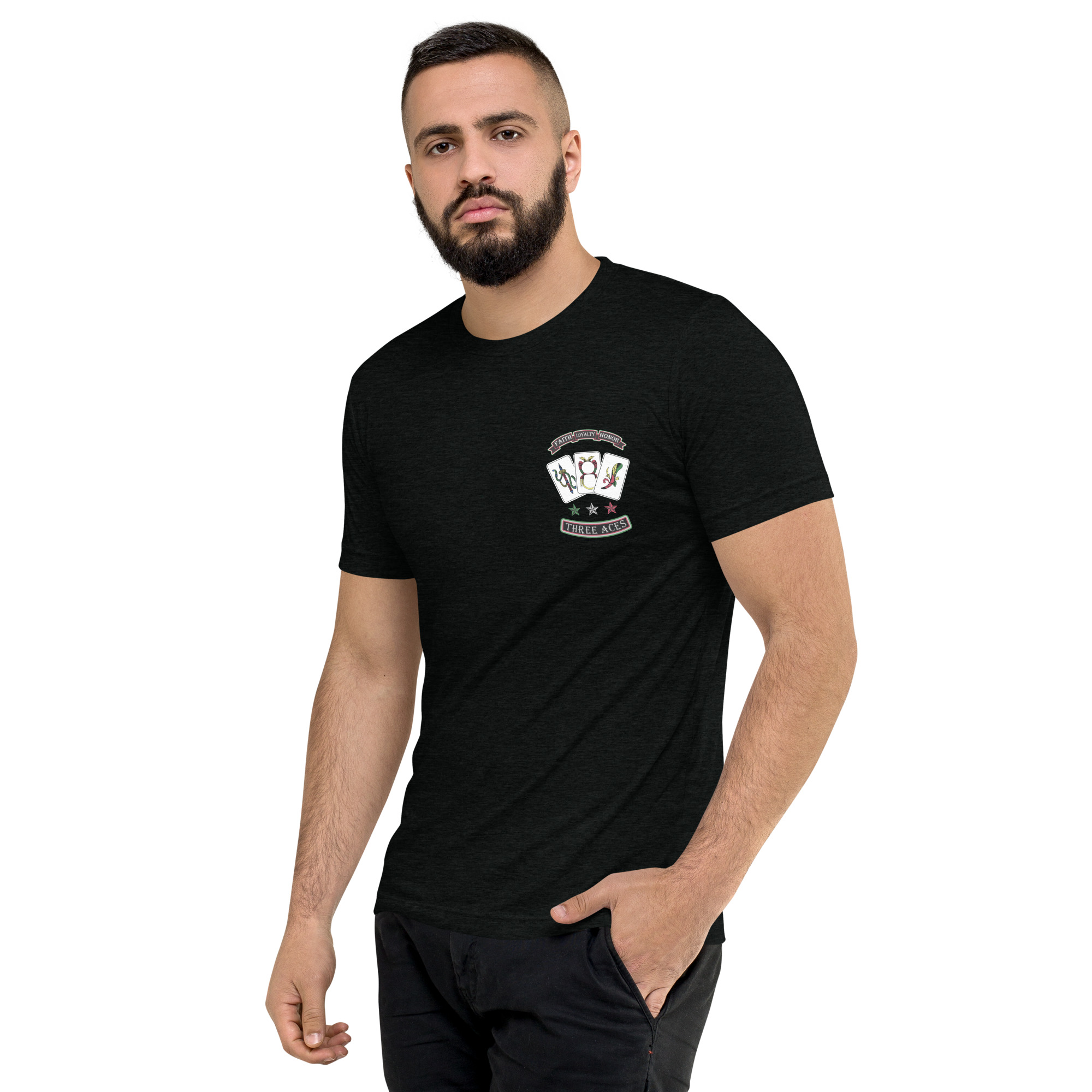 Ace tee, left-front view