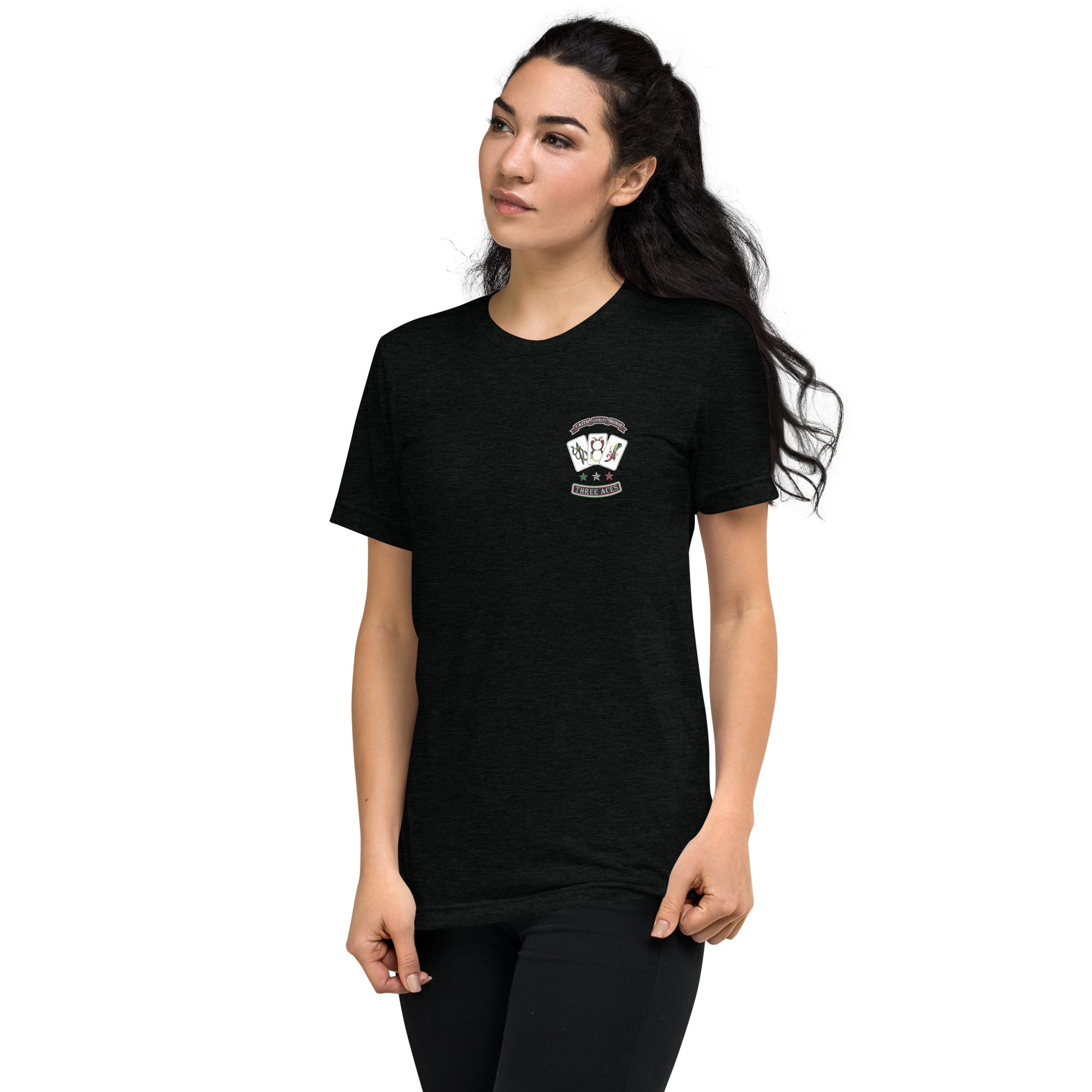 Ace tee, left-front view